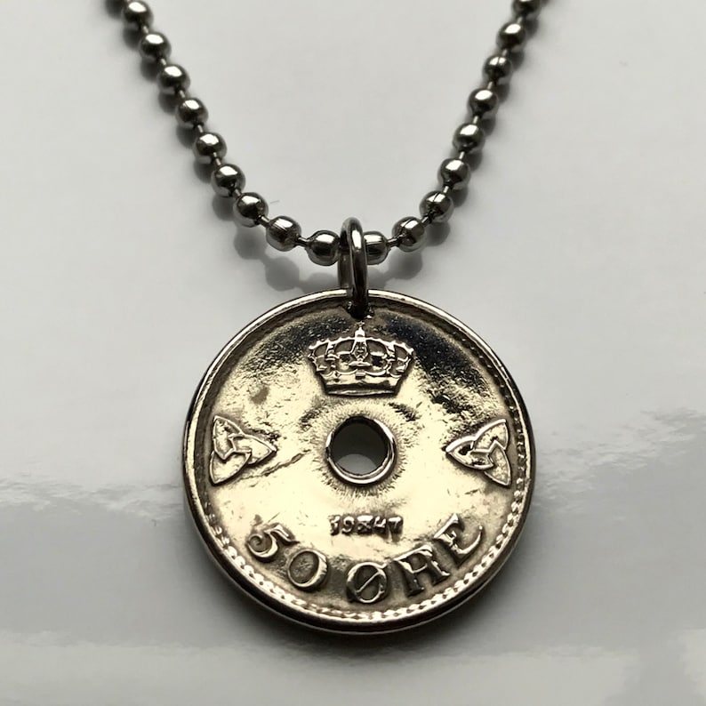 1947 Norvegia 50 Ore norvegese corona norvegese Oslo Nordic Etsy