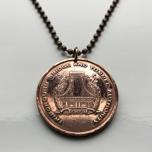 USA Triborough Bridge and Tunnel Authority Toll token MTA coin pendant One Fare Expressway transit Queens–Midtown Battery Tunnel n001450