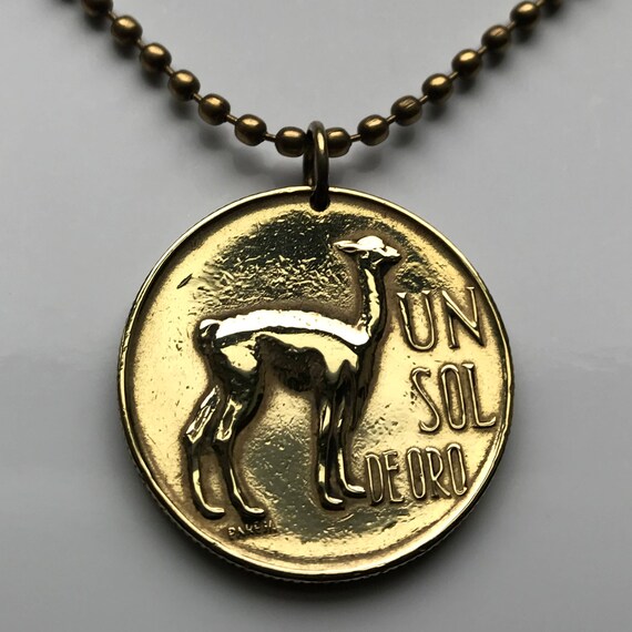 1967-75 Peru Coin 1//2 Sol Vicuna llama nice animal coin world coins