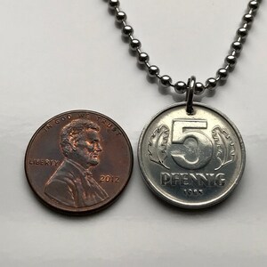 1975 Oost-Duitsland Deutschland 5 Pfennig munthanger Berlijnse muur Duitse Democratische Republiek hamerkompas USSR DDR IJzeren gordijn n003507 afbeelding 5