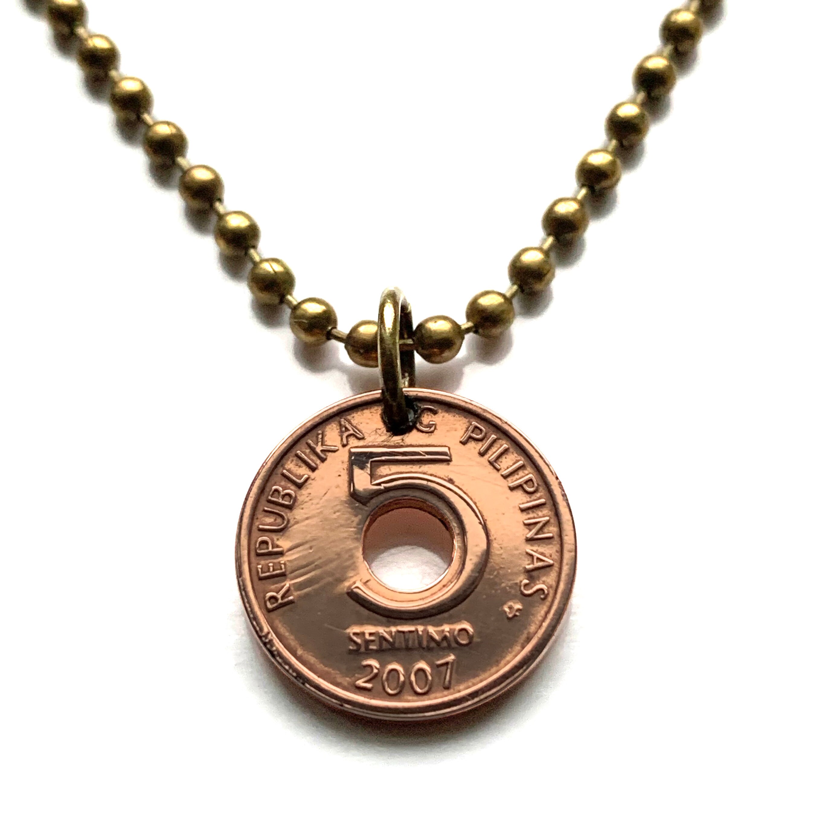 1993 2014 フィリピン 5 センチモ コイン ペンダント エスクード フィリピン バンコ セントラル Ng ピリピーナス マニラ ケソン  ダバオ ボホール セブ リサール ピノイ n002606 - Etsy 日本