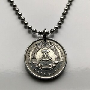 1975 Oost-Duitsland Deutschland 5 Pfennig munthanger Berlijnse muur Duitse Democratische Republiek hamerkompas USSR DDR IJzeren gordijn n003507 afbeelding 4