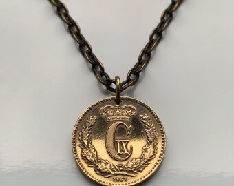 1954 Finland Suomi 20 Markkaa Coin Pendant Finnish Lion