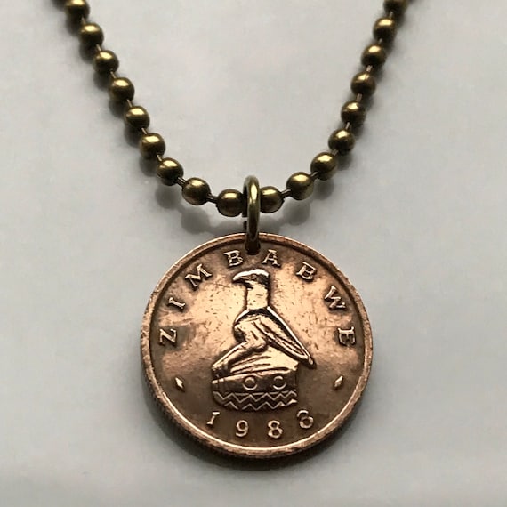 2001 Zimbabwe Coin 2 Dollars PANGOLIN super nice African animal coin