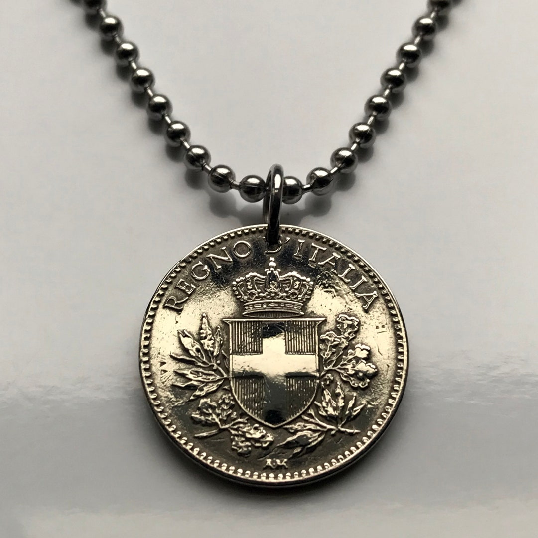 1918 Italia Moneta da 20 Centesimi pendente Scudo Savoia Roma