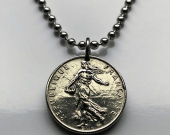 1993 France 1/2 Franc coin pendant La Semeuse Sower Seed Paris Lyon Marseille Lille Toulouse Bordeaux Nantes Strasbourg Montpellier n000147