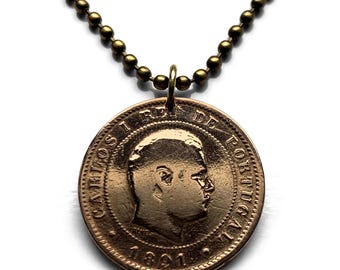 1952 British West Africa 1/2 Penny Coin Pendant Nigeria Ghana