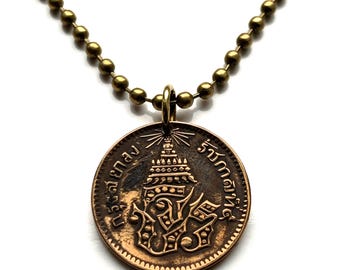 1876年 タイ フアン銀貨 ラマ5世 ヴィンテージ 1876年 タイ フアン銀貨