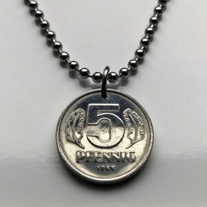 1975 Oost-Duitsland Deutschland 5 Pfennig munthanger Berlijnse muur Duitse Democratische Republiek hamerkompas USSR DDR IJzeren gordijn n003507 afbeelding 3