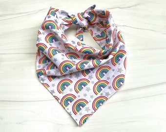 Bandana arcoíris para perros Pride