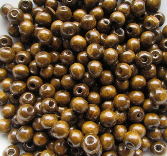 100 CRYSTAL GLASS /& WOOD ACRYLIC ROUND BEADS SPACER BEADS JEWELLERY MAKING