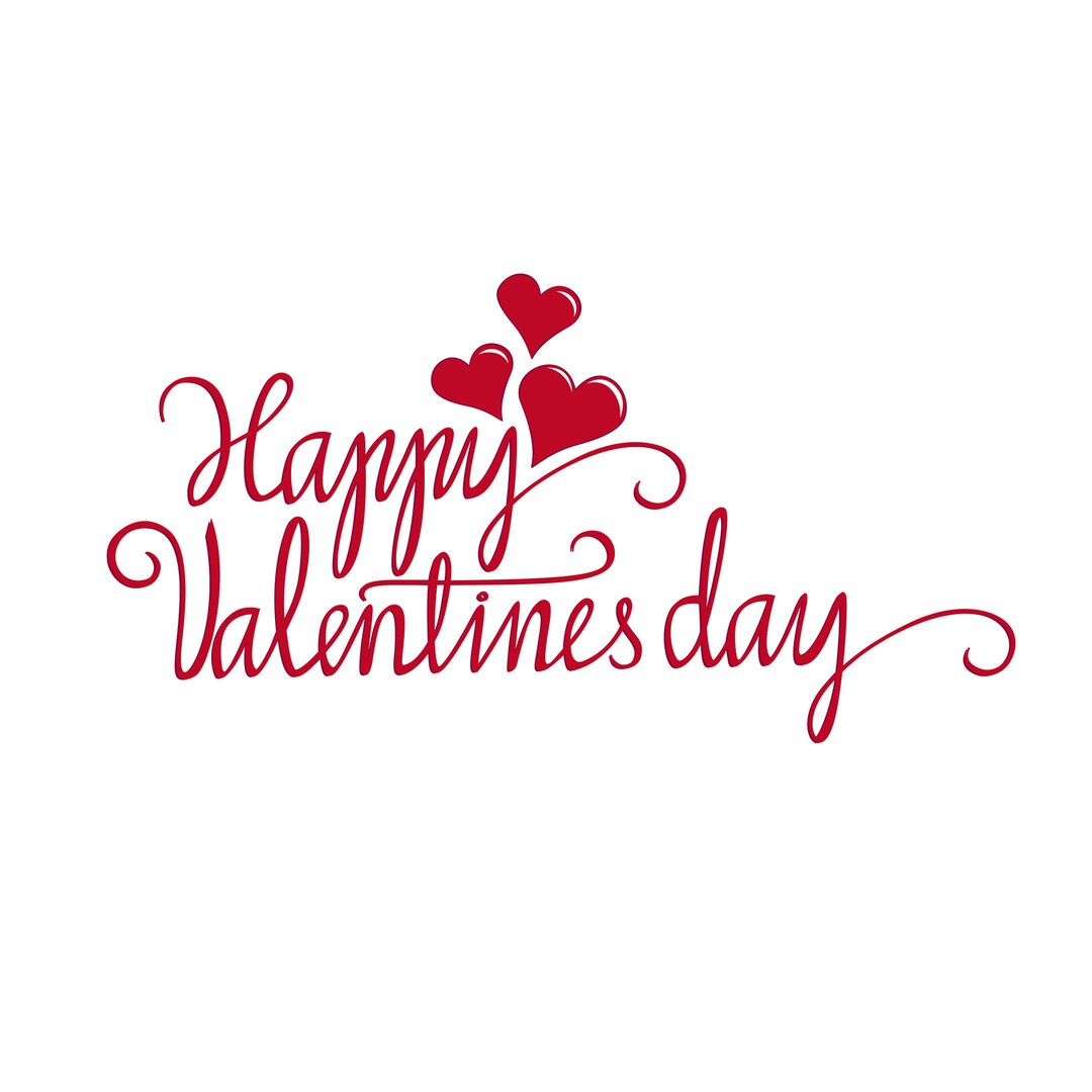 Happy Valentine Script Digital Download Graphic Romantic Clipart Love ...