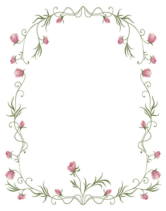 Monogram Wedding Frame Floral Ornament Handdrawn Rose Flower Royalty Free  SVG, Cliparts, Vectors, And Stock Illustration. Image 168648039.