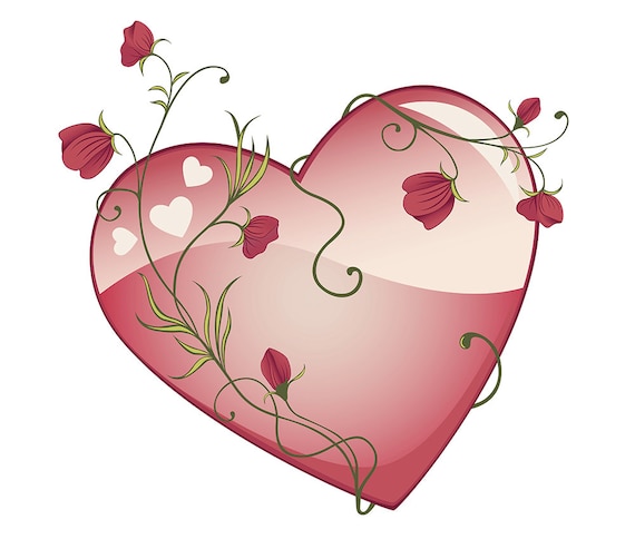 Sofortiger Digitaler Download Vektor Grafik Glanzendes Herz Etsy