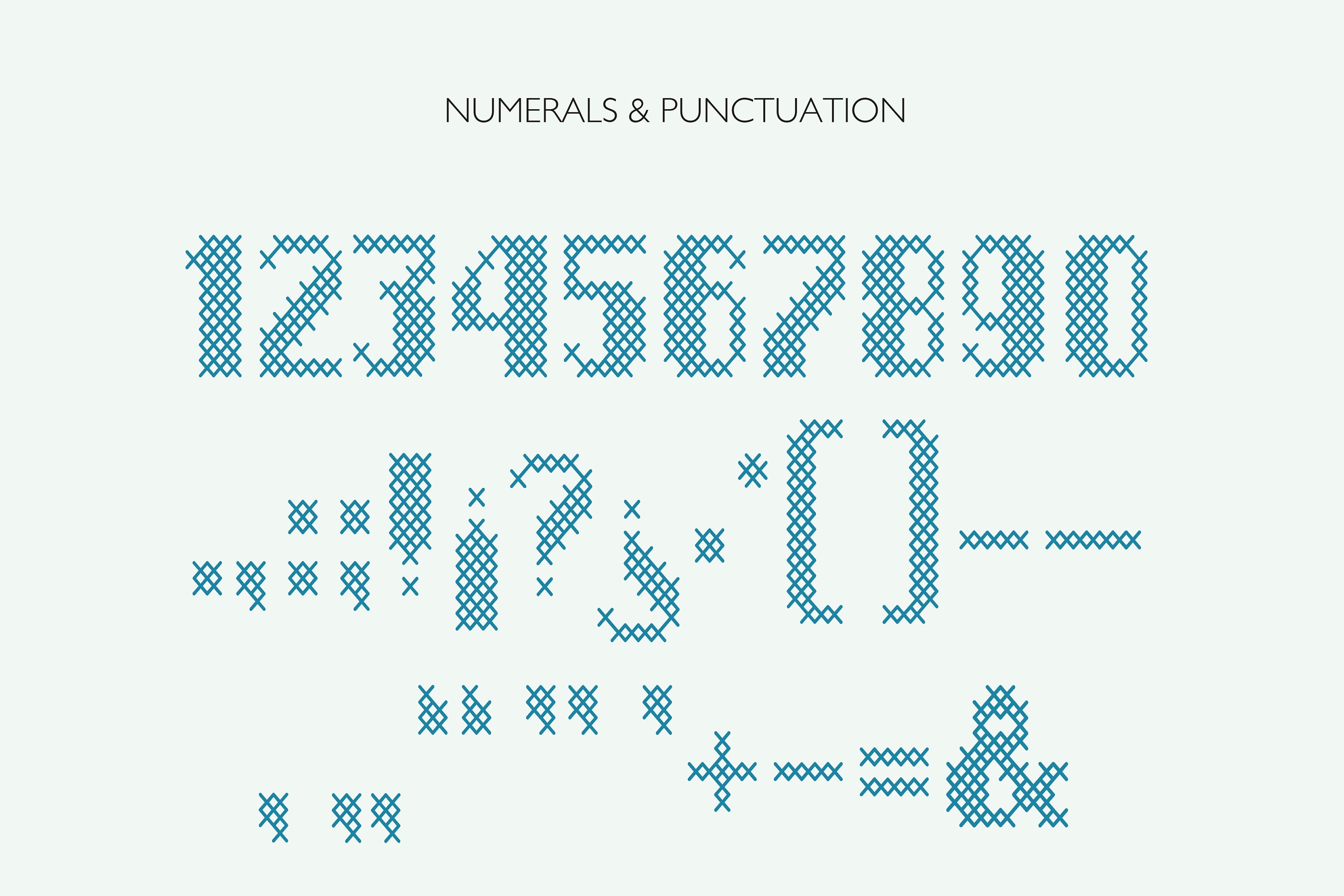 Cross Stitch Font Needlepoint Font Sans Serif Font Craft Font Stitching