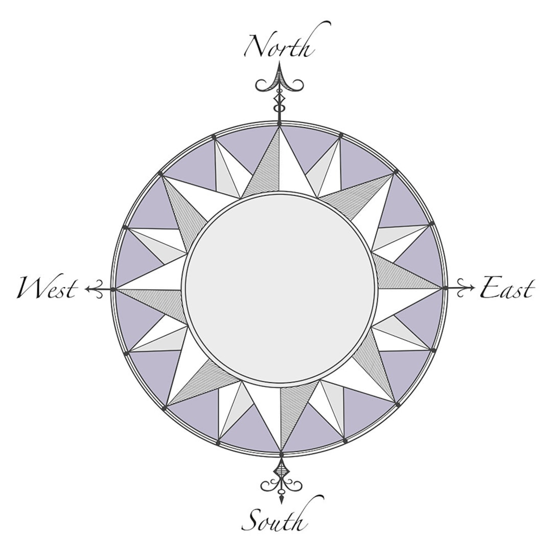 Digital Clipart Compass Rose Digital Download Vector Graphics ...
