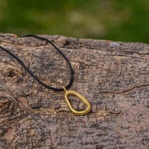 Minimalist Small Carabiner Necklace, Recycled Sterling Silver Rock Climbing Jewelry Gold plated silver