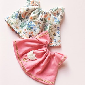 Frock Sewing Pattern +Tutorial for 20cms mouse and dolls.