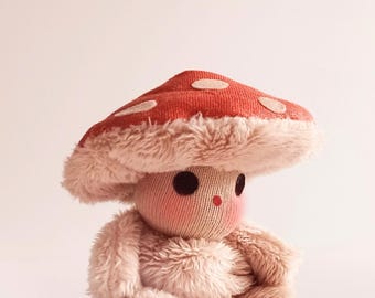 Patrón de costura de hongo pequeño: Peluche DIY con tutorial (PDF)