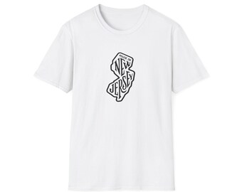 Made in New Jersey T-shirt | State Outline Typography Tee