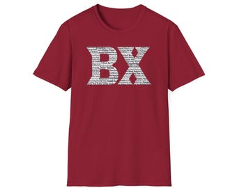 BX Street Names T-shirt | Bronx Neighborhood Map Tee