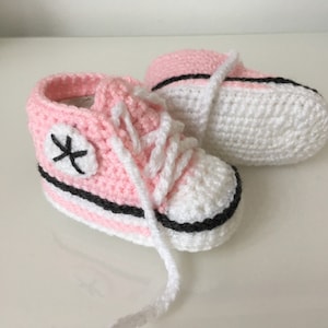 Baby shoes Crocheted Blue Sneakers