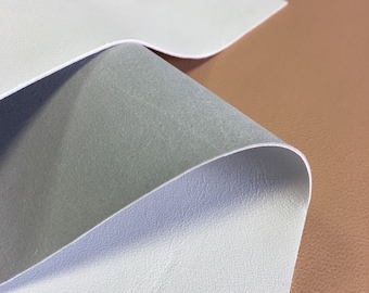 Snow WHITE Soft Genuine Leather sheets 8x10in//20x25 cm 2 oz//.8mm 657 PURE WHITE