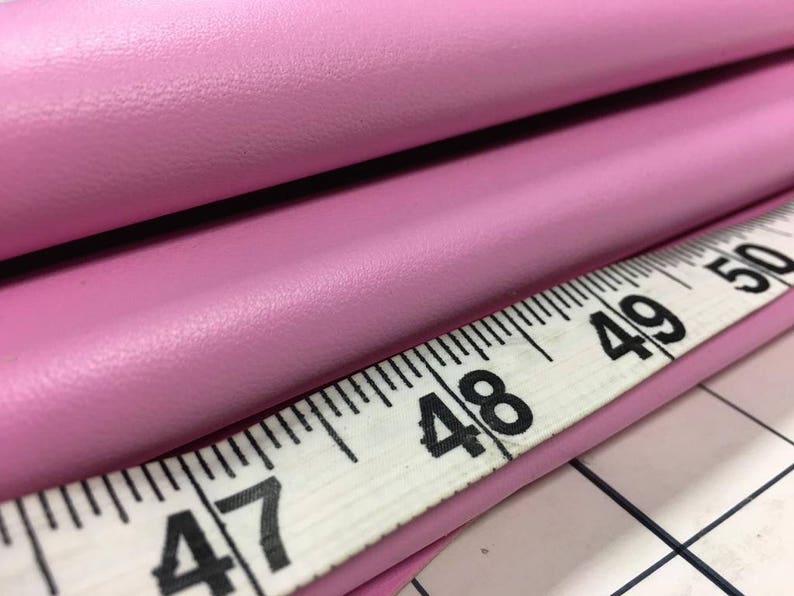 PINK leather fabric pink leather hide genuine lambskin leather hide bright pink leather pieces LILAC CHIFFON real animal skin 0.9 mm 578