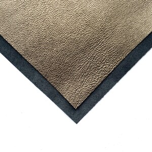 BRASS Metallic Leather Sheets 6x6/8x10/12x12/18x24 inch Genuine Metal leather scraps for craft 2.5oz/1.0mm Dark Gold Leather Piece BRASS 650 image 2