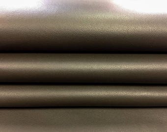 KHAKI Green leather Genuine sheep leather pieces for sewing CROCODILE 238,1.25oz Olive Green lambskin leather pieces for handcrafting, 238