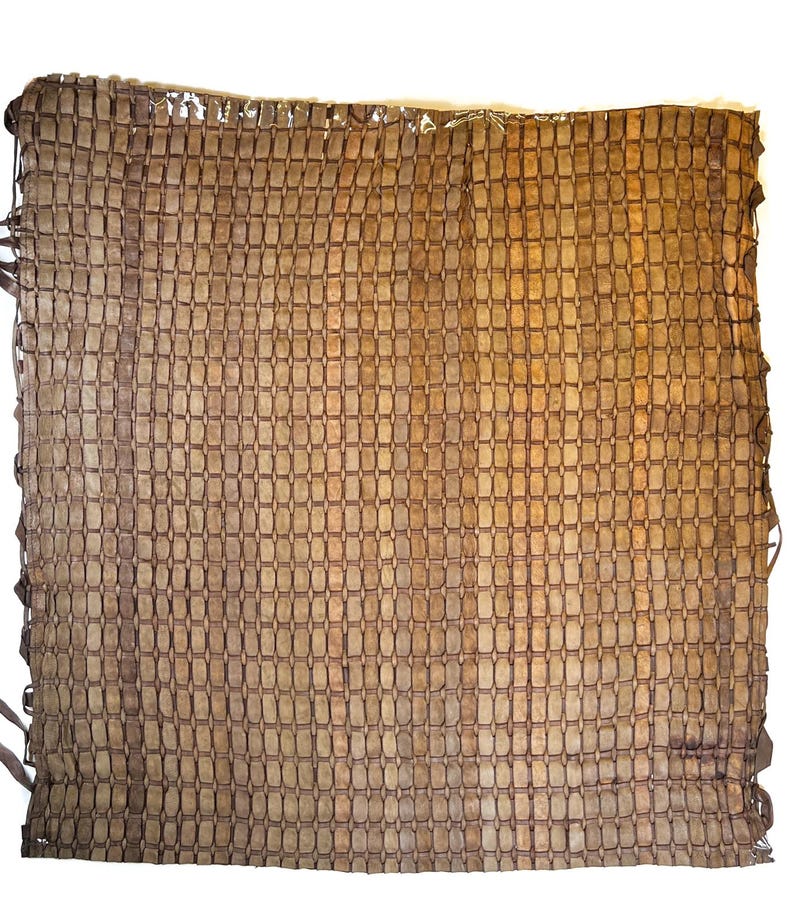 Braided Brown Lambskin Leather 39 x 24 in or 20 x 24 in Sheets Thick Rectangle Leather Unique Laser Cut Sheepskin ~1mm/2.5oz image 4