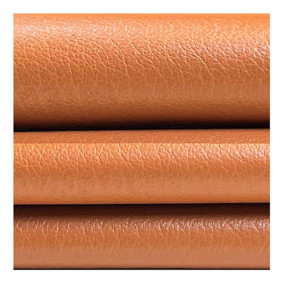 Light BROWN Leather Fabric //genuine Sheepskin Pieces // Soft Leather  Material for Sewing// 6 8 Sqft //LEATHER BROWN, 1312, 0.5mm / 1.25oz 