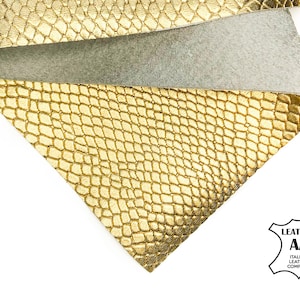 Gold Rhombus Print Sheet 6x6 / 8x10 / 12x12 / 12x18 / 18x24 // Genuine Metallic Jewelry Pieces // Shiny Dotted Scraps // 1028, 0.8mm /2 oz