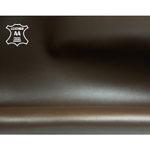Dark Brown Leather Hides // Sewing Leather // Beautiful Chocolate Brown Leather Pieces // Dark Earth, 1122, 0.9mm/2.25oz