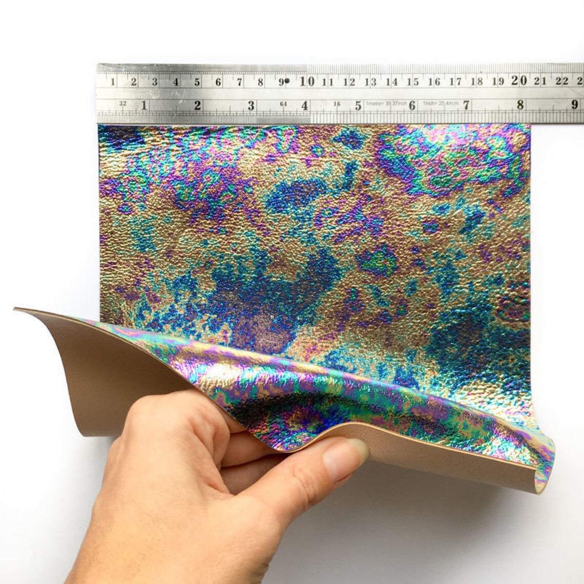 GASOLINE Metallic Leather Sheet 12x12in/30x30cm inch Etsy