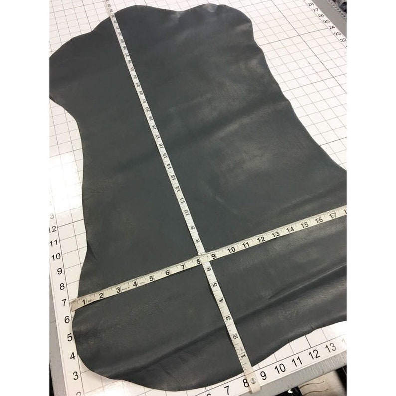 1.0 mm GRAY elastic leather fabric natural gray sheep skin leather hide stretchy material leather for crafting NATURAL GRAY stretch 629