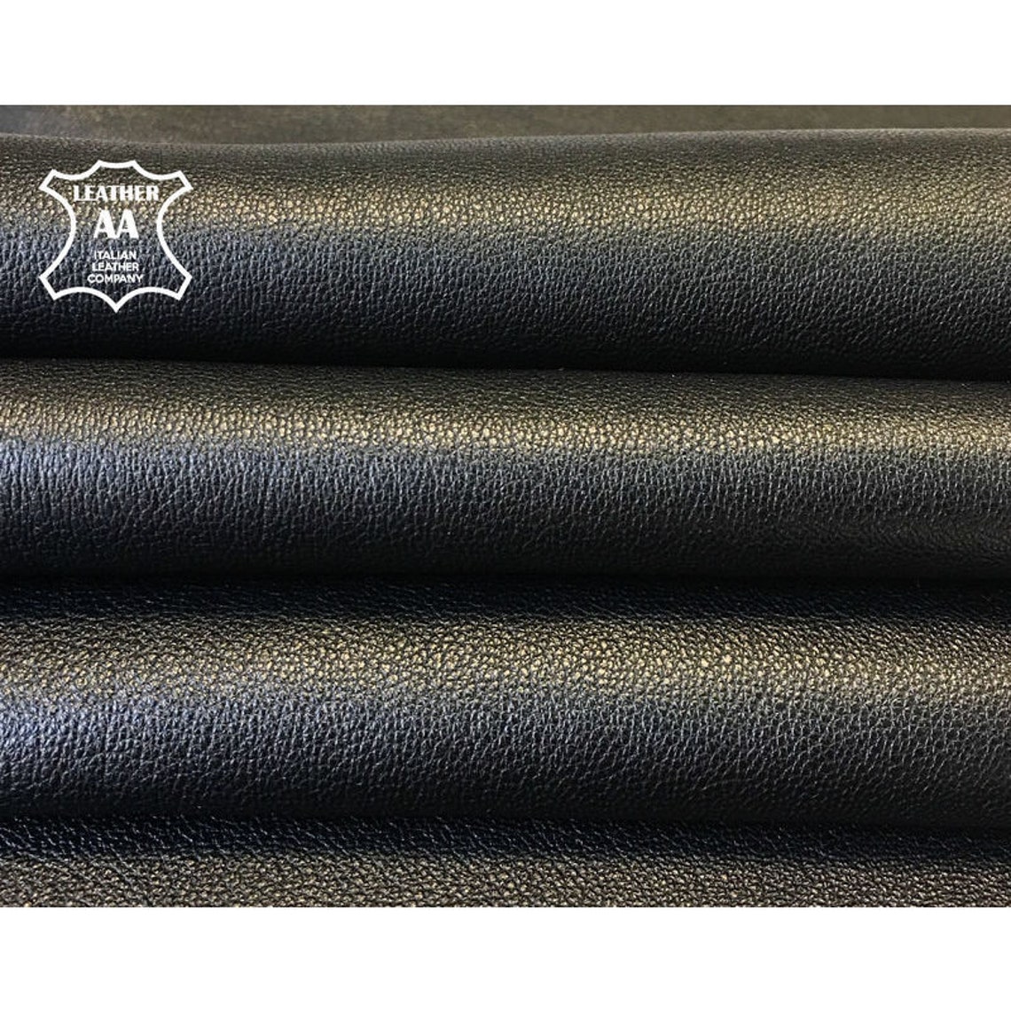 BLACK GRAIN Thick Sheep Leather 3.5 Oz Soft Top Grain Leather Etsy