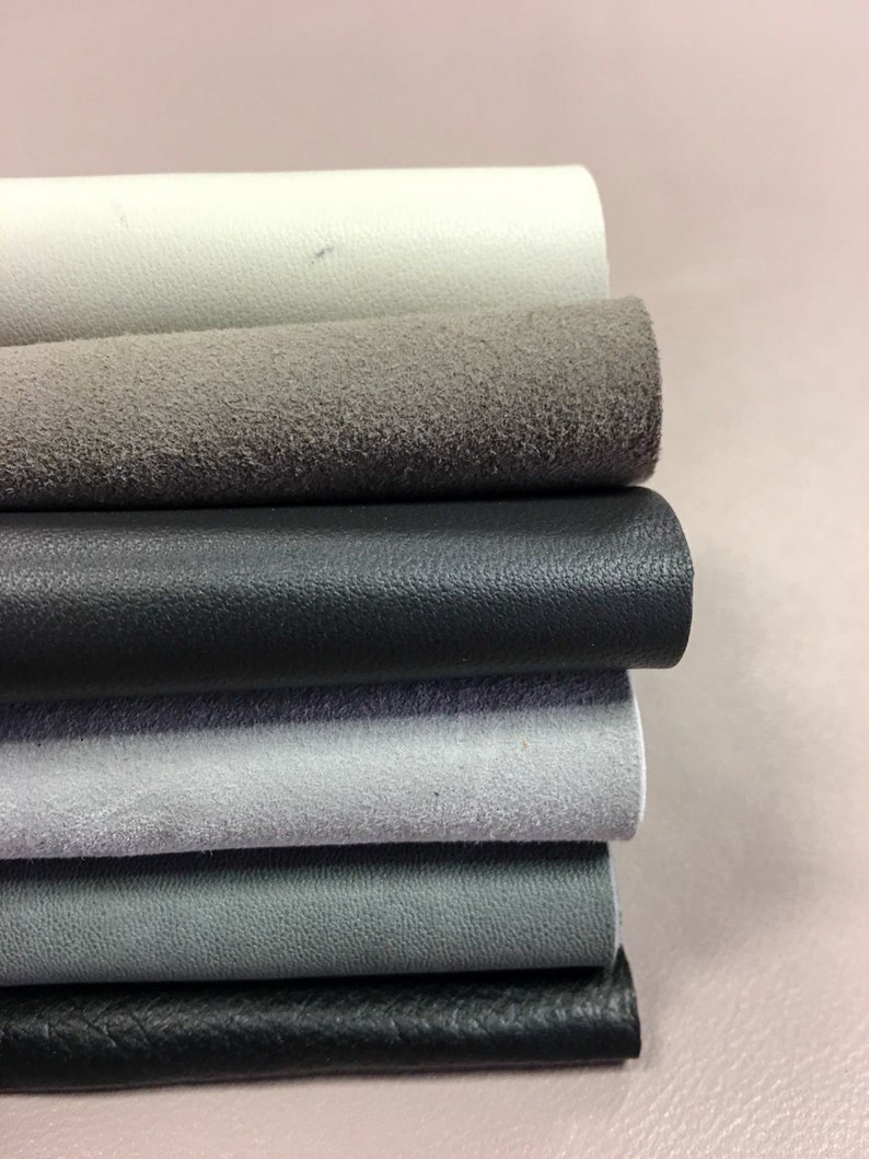 leather offcuts 1.2 Mixed dark grey