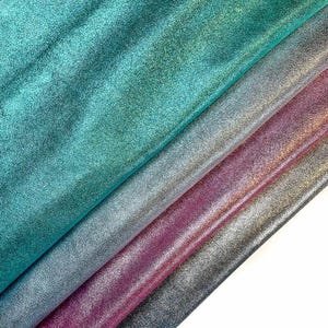 Glänzendes Glitter-Leder // Echtes Lammfell-Teilchen // Lammfell mit Glitzereffekt // 2 - 4 sqft // FEUERWERK FUNKELN, 1382, 0.7 - 1.0 mm