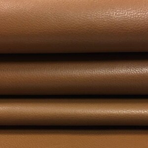 Braun Echtleder Verstecken | Hochwertiges Italienisches Leder für Geldbörsen, Taschen & Jacke | Lammfell Stoff zum Basteln
