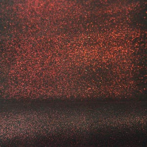 Black Suede Lambskin With Red Sparkles All Over 5 sqft // 0.46 - 0.56 m2 Sewing Material SPARKLY SUEDE 1587 Thick 1-1.1mm// 2.5-2.75oz