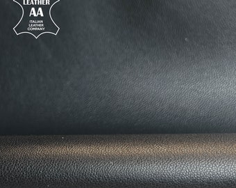 Deep Navy Blue Lambskin 4 - 6 sqft // 0.26 - 0.6m2 Soft Thin 0.5mm/1.25oz Very Dark Almost Black BLUE GRAPHITE 1517