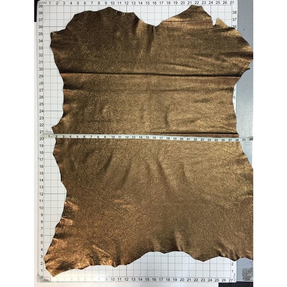 1.75oz BRONZE metallic leather crafts Dark Gold sheep sheets CRUNCHY BRONZE 785