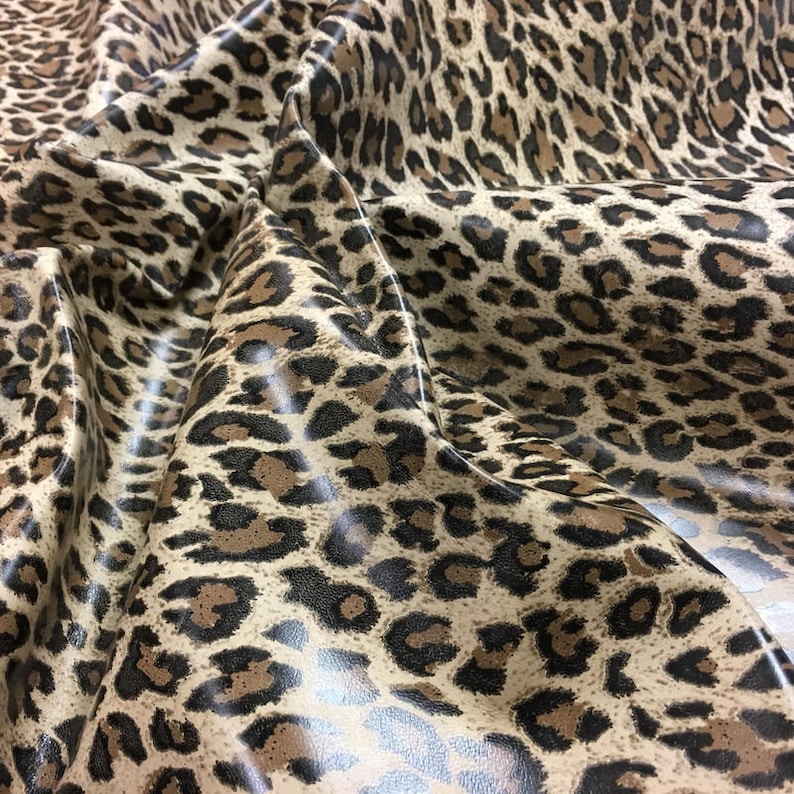 Leopard Leather Hides Genuine Sheep Skin Sheets for Sewing | Etsy