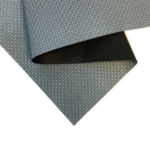 Gray Braided Leather Real Gray Sheets 6x6 / 8x10 / 12x12 / 12x18 / 18x24 Textured Lambskin Pieces For DIY Crafts 2oz/0.8mm GRAY BRAIDING 873