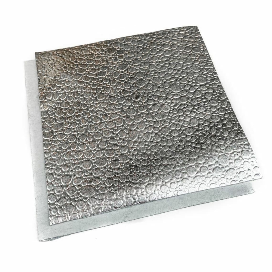 Metallic Silver Sheet 8x10in/20x25cm With Textured Drop Print | Etsy