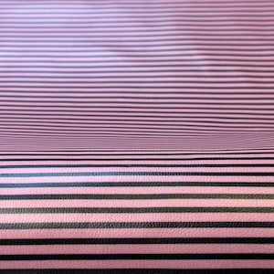 Pink Lambskin Leather With Black Lines 4, 5 sqft (0.36-0.56m2) Real Animal Hides Thick Pieces 1.2mm//3oz PINK STRIPES 1631
