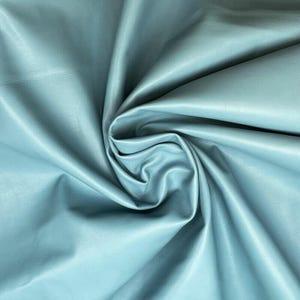 Light Blue Real Leather Hides // Handbag and Accessories Material // 7 - 9 sqft// Natural Fabric // Milky Blue, 1117, 0.5 mm image 7