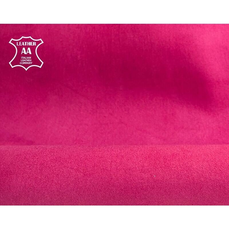 Bright Rose Pink Premium Soft Microfiber Suede Upholstery Fabric