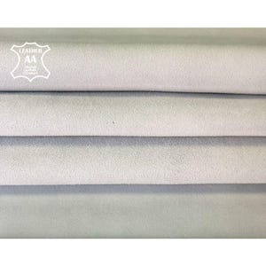 HELLGRAU // Graues Wildleder // Hautfarbenes Wildleder // SMOKE 825 1.2 mm